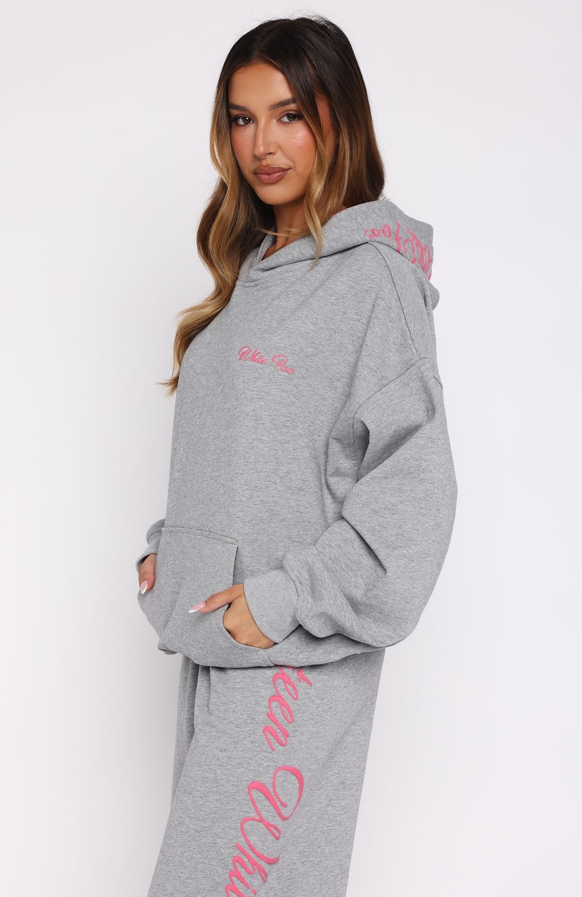 Lucky Thirteen Shaya Oversized Dark Grey Marle Hoodie