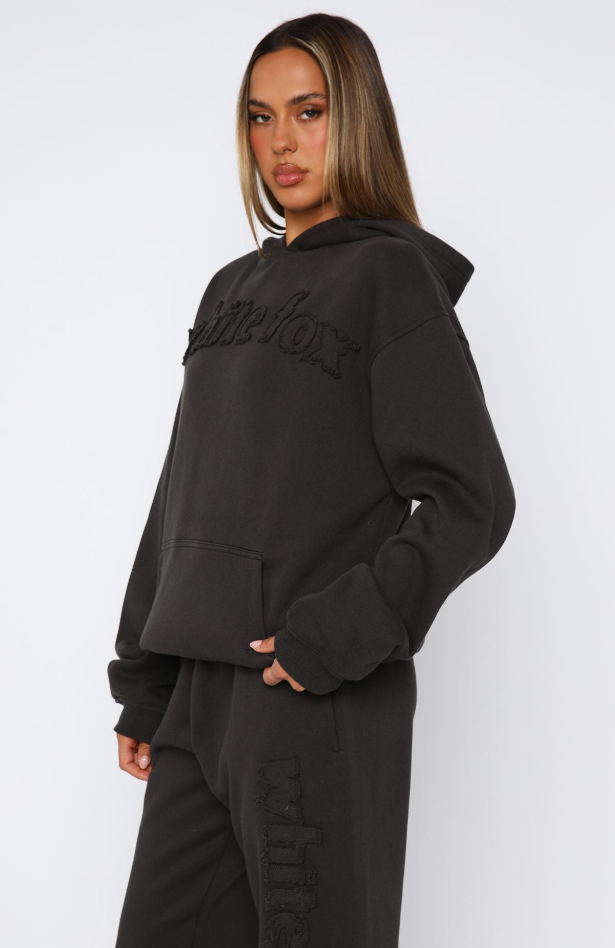 From Archives Lexi Oversized Charcoal Hoodie