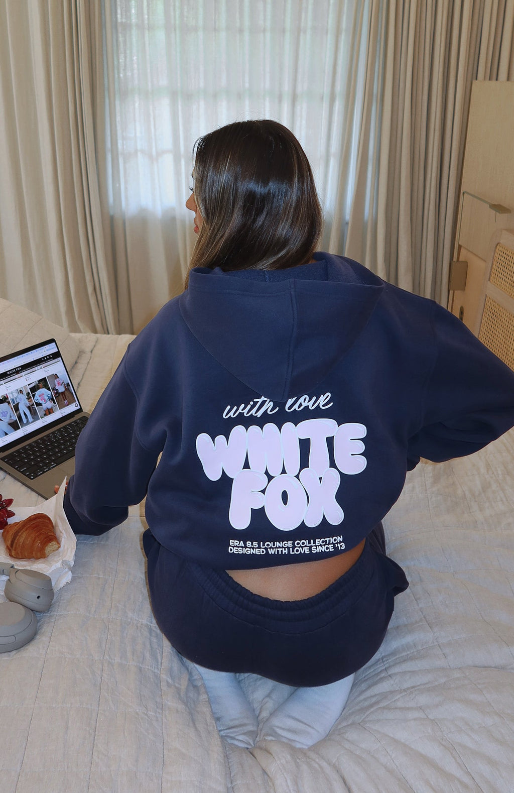 With Love Always Navy Hoodie