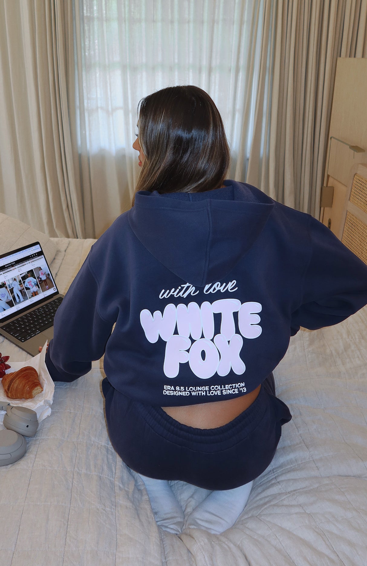 With Love Always Navy Hoodie