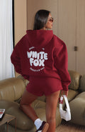 With Love For You Burgundy Hoodie