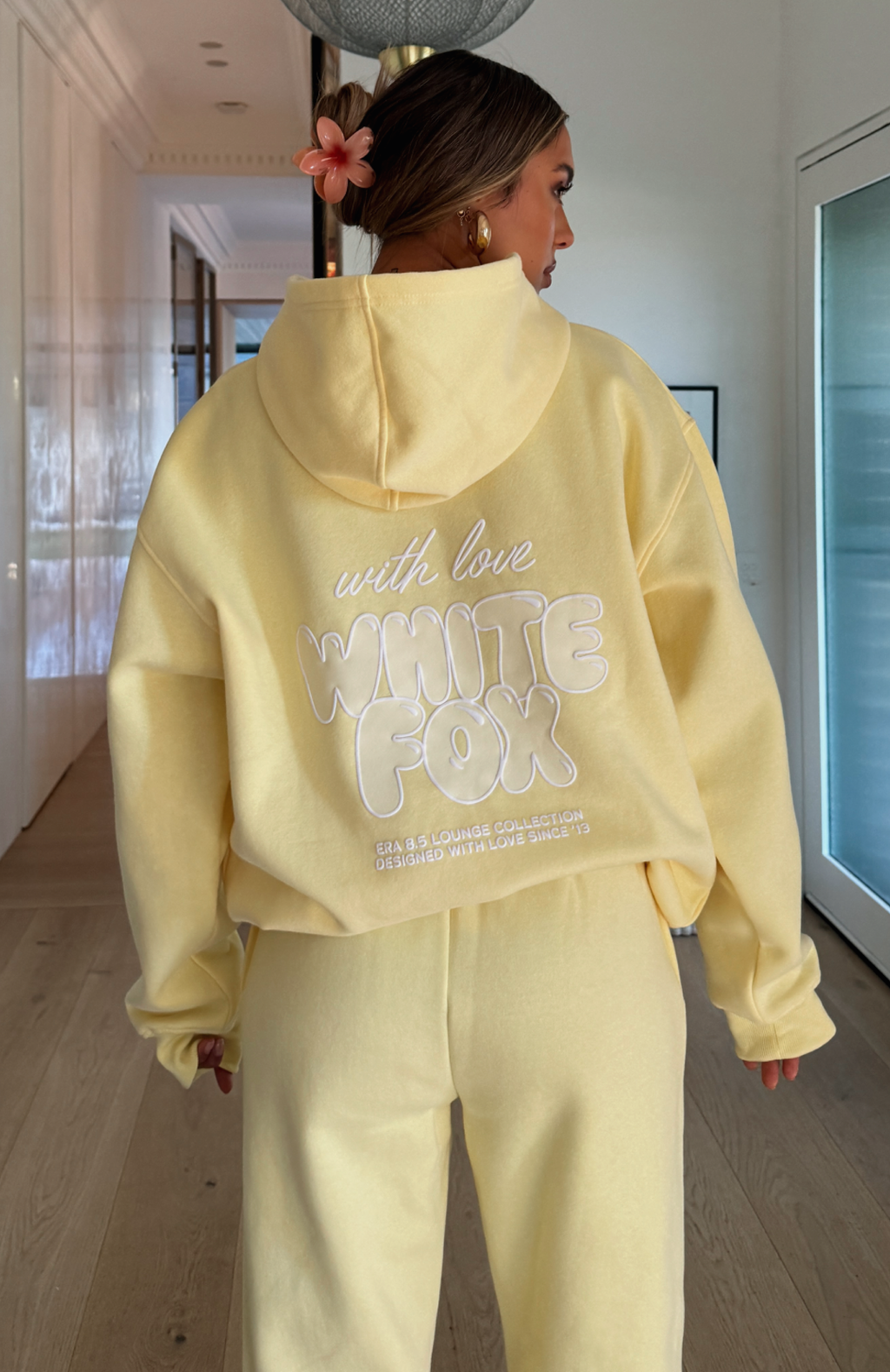 With Love Always Oversized Lemon Hoodie