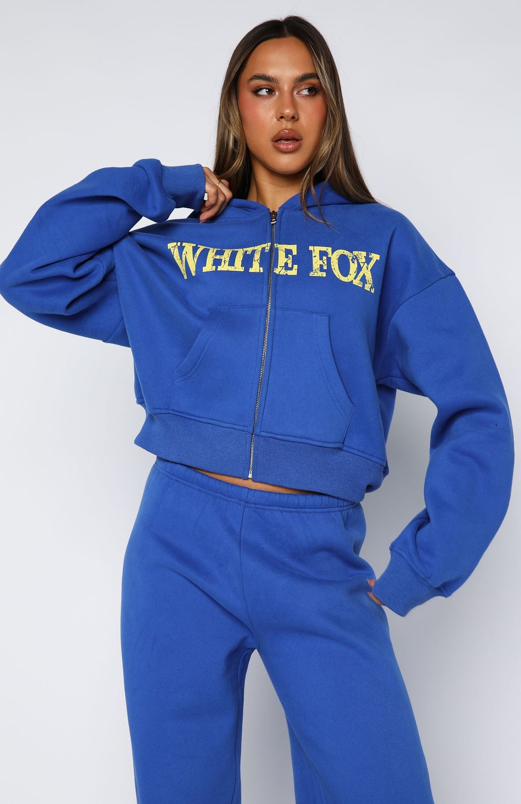 Brand New Start Boxy Electric Blue Hoodie