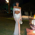 Mesh See Through Ruched Summer Skirt
