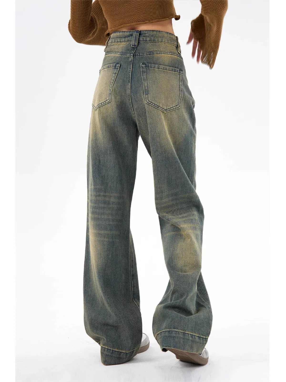 Retro Drop Street High Waist Denim Jean