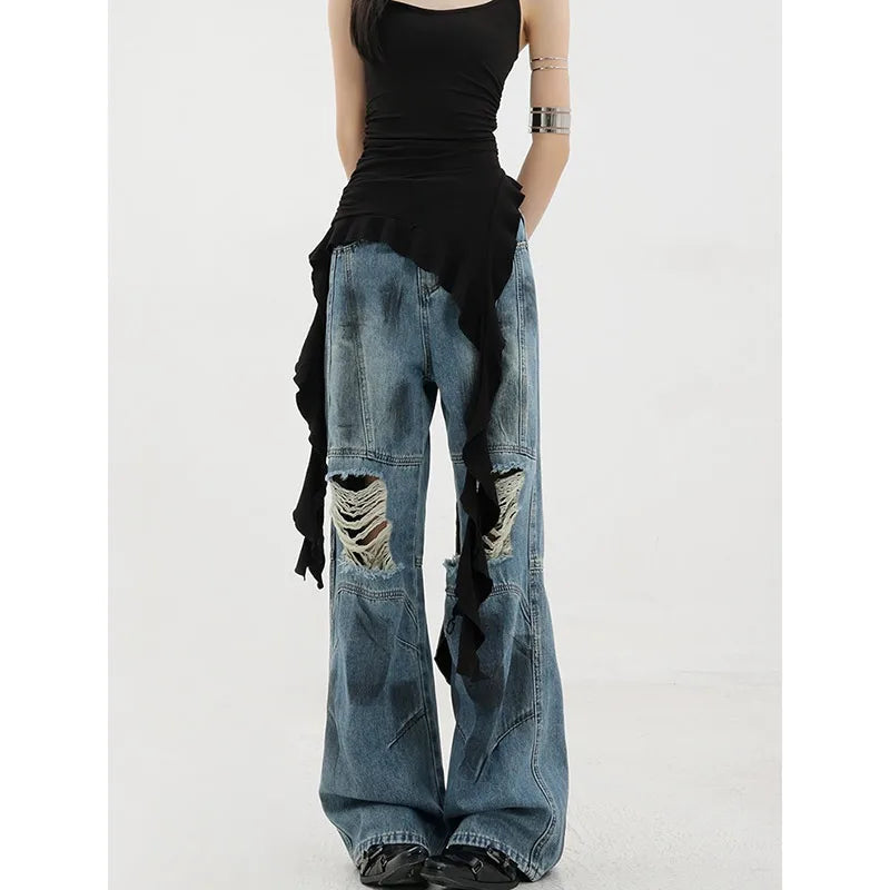 Ripped Oversized Harajuku Denim Street Jean