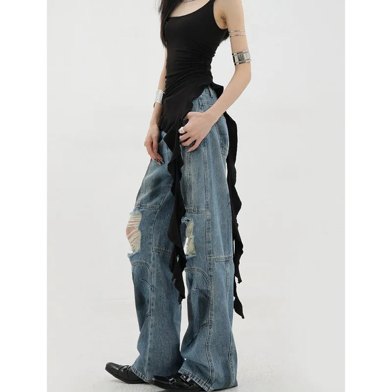 Ripped Oversized Harajuku Denim Street Jean