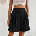 Loose High Waist Board Semi Elastic Short