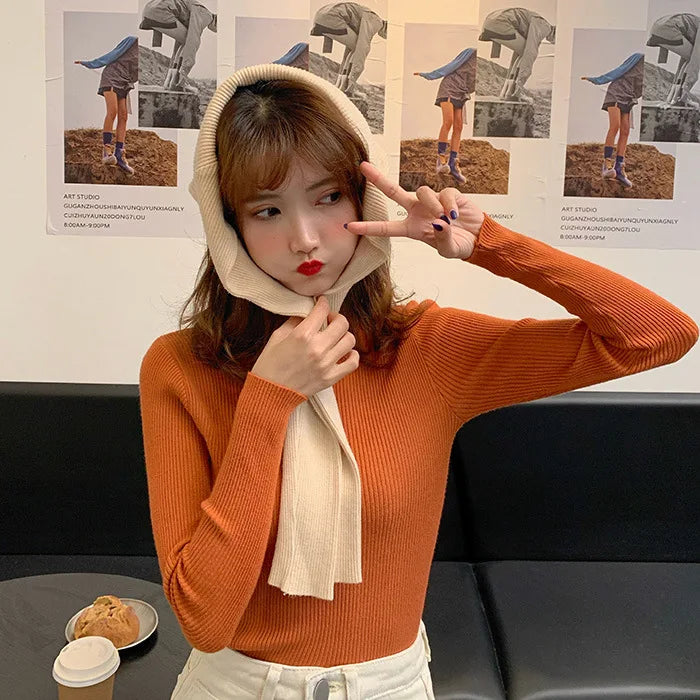 Half Turtleneck Slim Fit Knit Sweater