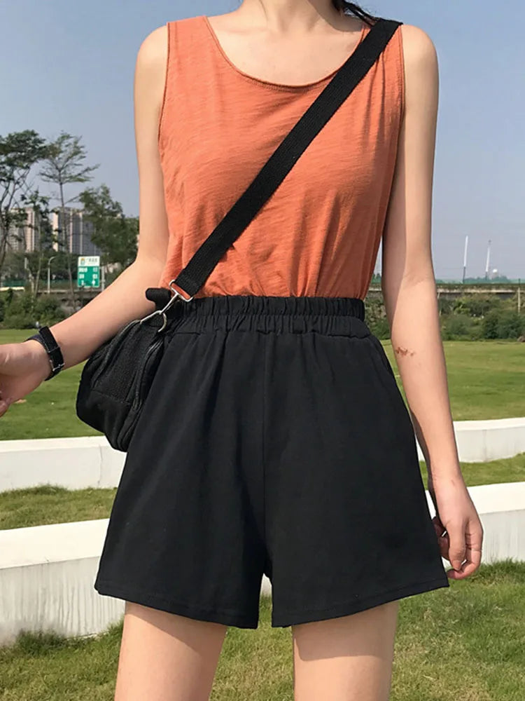 Vintage Pocket Hip Hop Punk Street Trend Short
