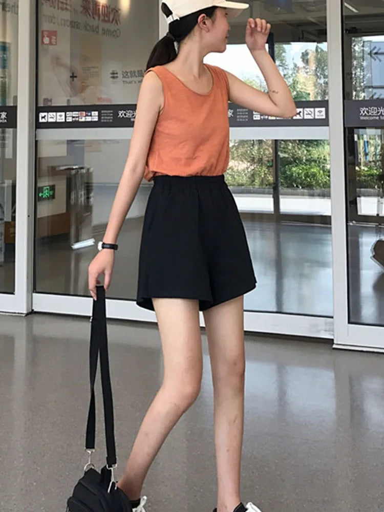 Vintage Pocket Hip Hop Punk Street Trend Short