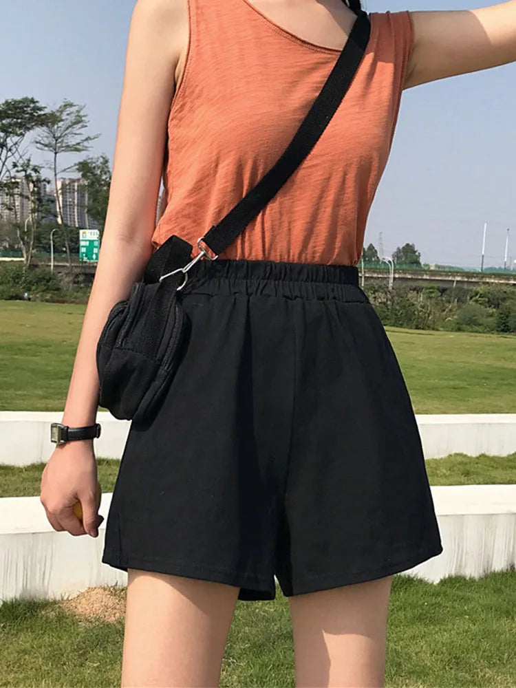 Vintage Pocket Hip Hop Punk Street Trend Short