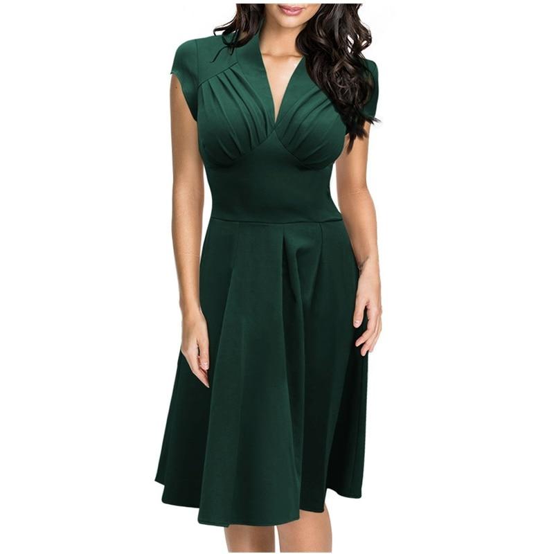 Stretch High Waist Office Bodycon Midi Dress