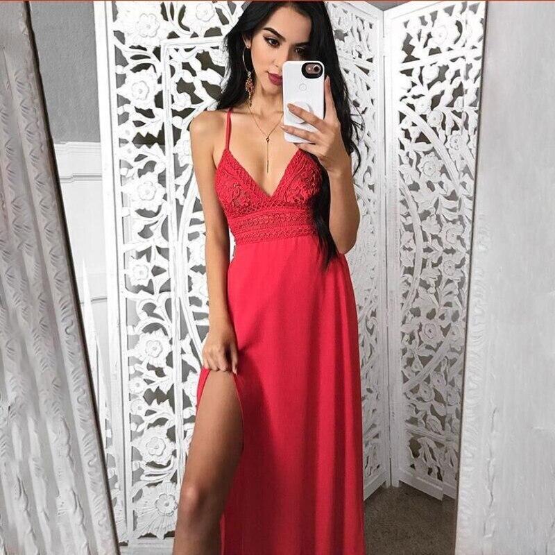 High Waist Casual Summer Maxi Dress