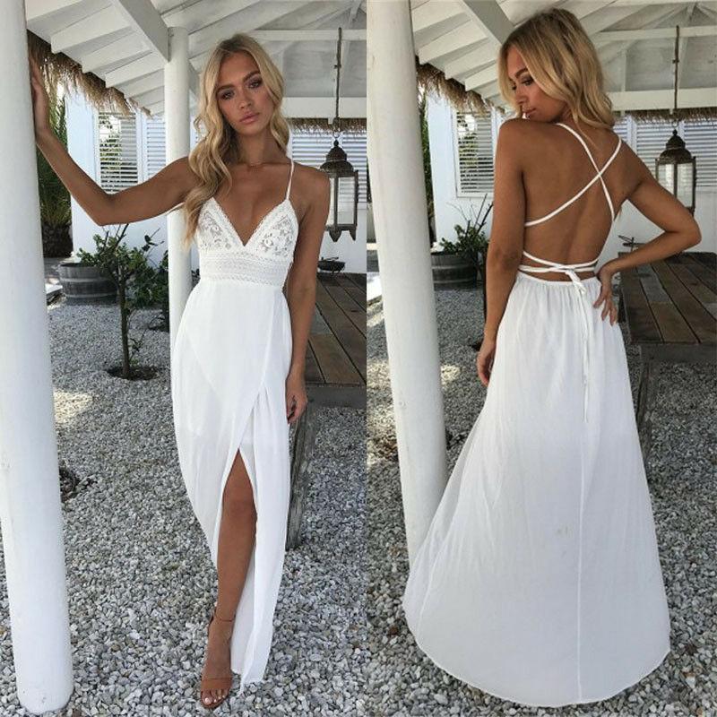 High Waist Casual Summer Maxi Dress