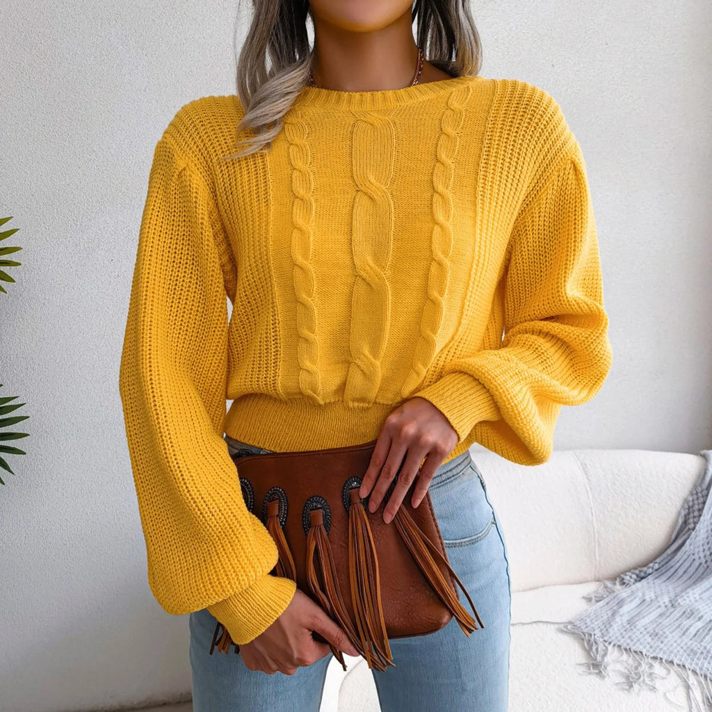 Plus Size Knit Winter Sweater