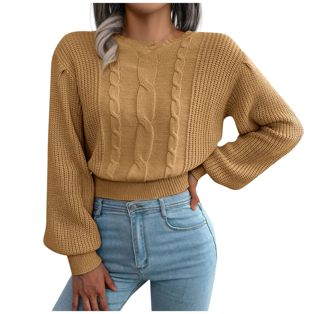 Plus Size Knit Winter Sweater