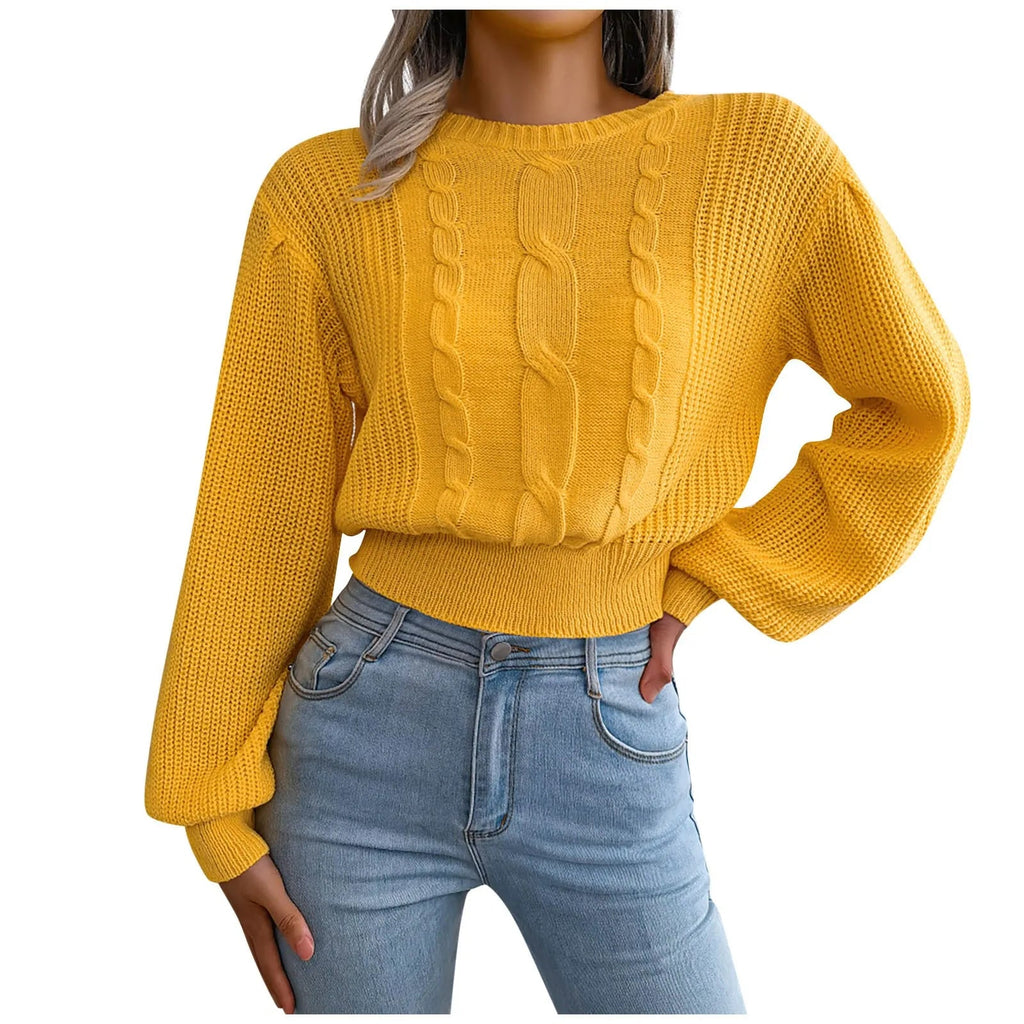 Plus Size Knit Winter Sweater