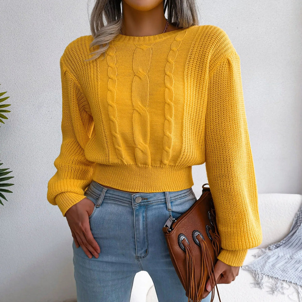 Plus Size Knit Winter Sweater