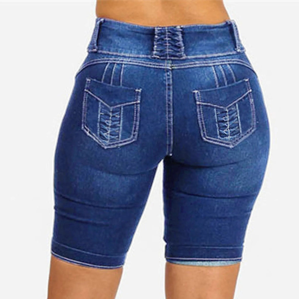 Denim High Waist Casual Chic Summer Short
