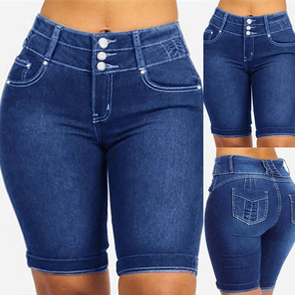 Denim High Waist Casual Chic Summer Short