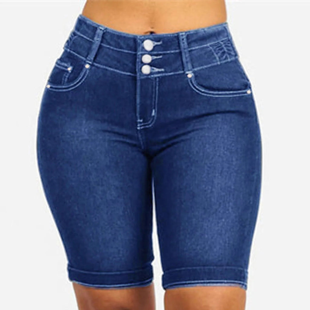 Denim High Waist Casual Chic Summer Short