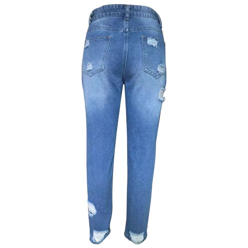 Elastic Waist Loose Thin Casual Fit Jean