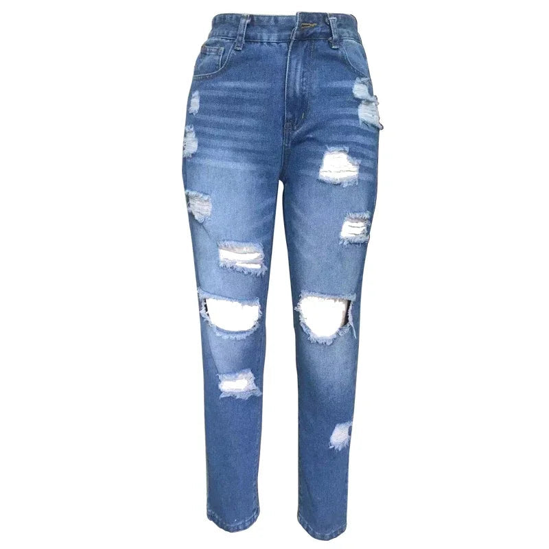 Elastic Waist Loose Thin Casual Fit Jean