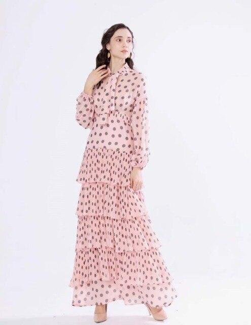 Floral Ruffled Casual Long Sleeve Maxi Dress