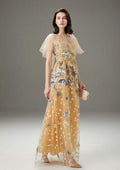 Layered Ruffles Long Party Dress