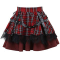 Plaid Pleated Gothic Lolita Sweet Mini Dress
