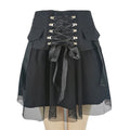 Y2K Vintage Dark Straps Harajuku Mesh Skirt