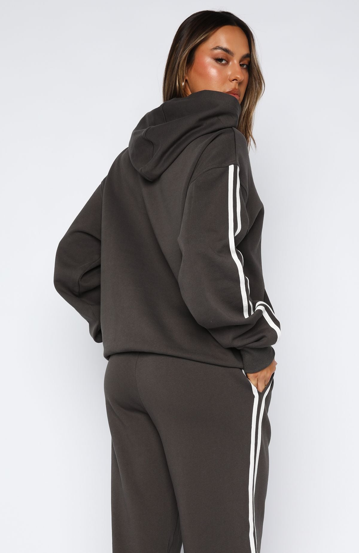 Star Student Oversized Charcoal Hoodie