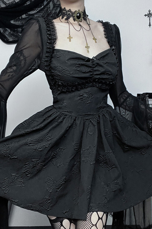 Short Flared Gothic Dress