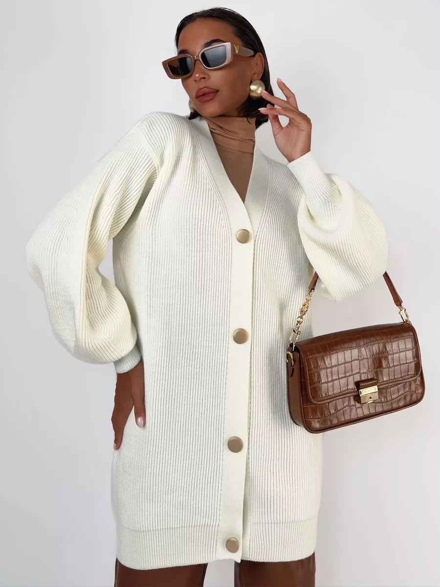 Simple Relaxed Knit Cardigan