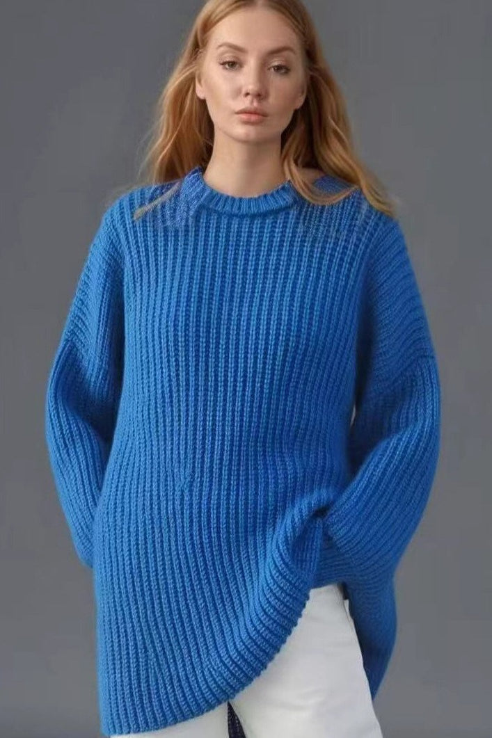 Casual Lantern Sleeve Sweater