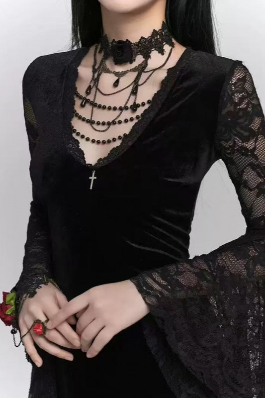 Spooky Retro Gothic Dress