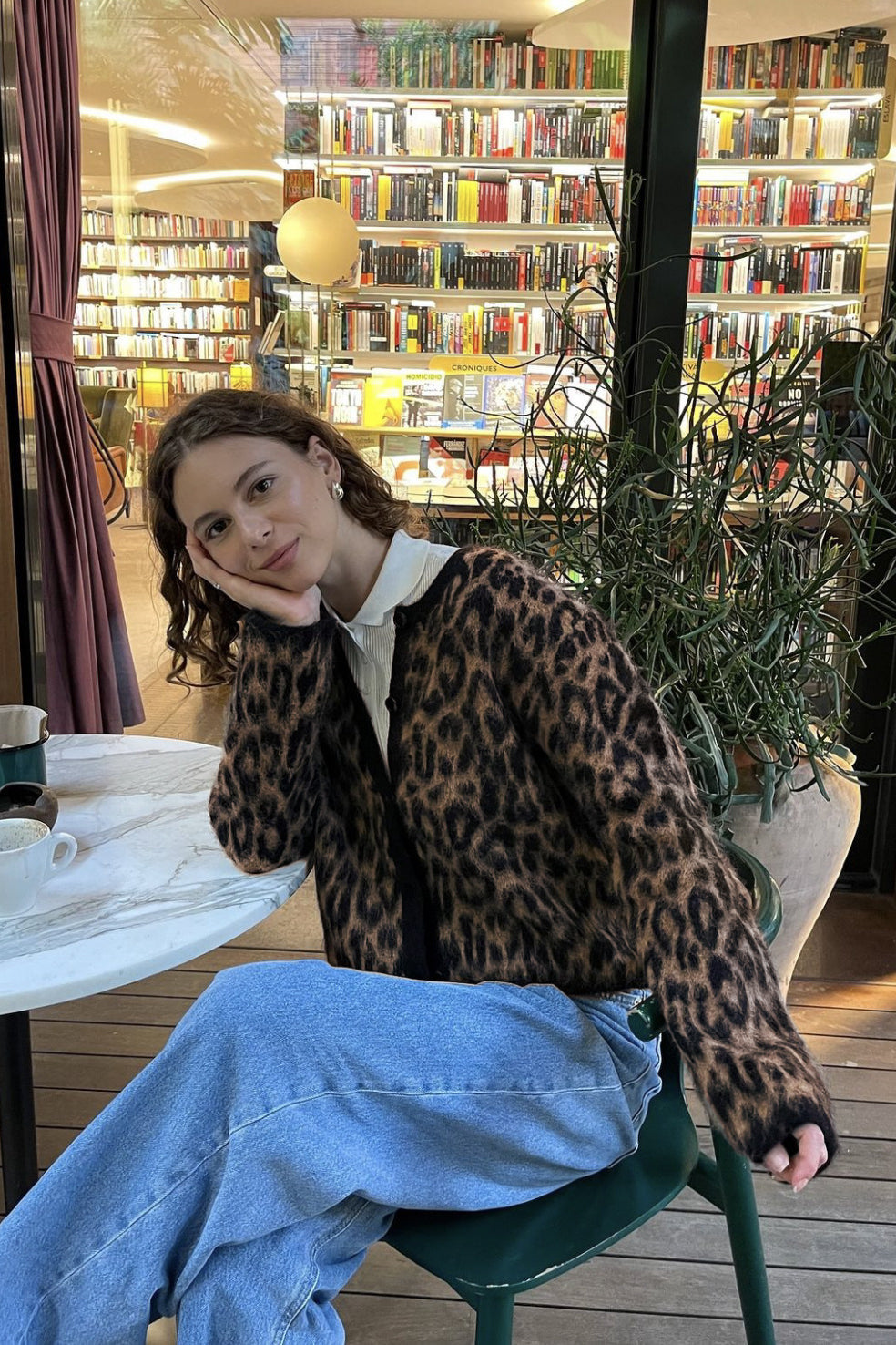 Retro Smooth Leopard Cardigan