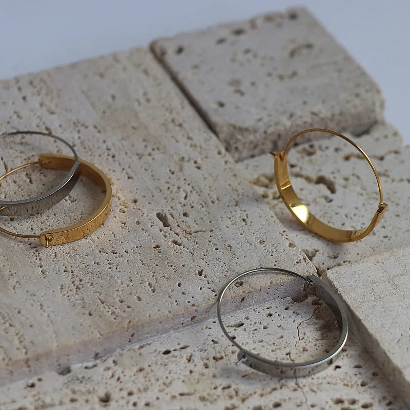 Simple Bar Hoop Earring