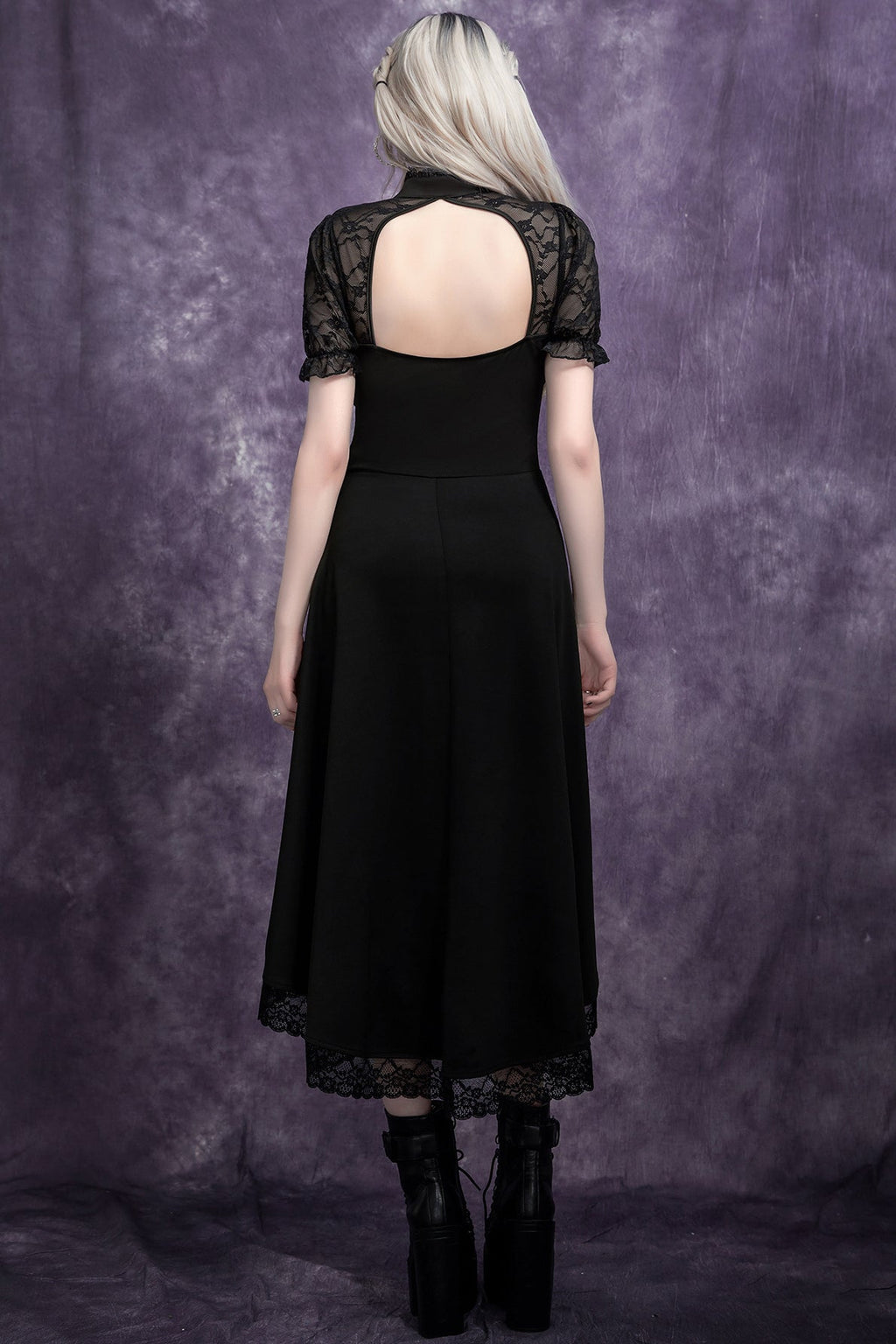 Bareback Lace Gothic Dress