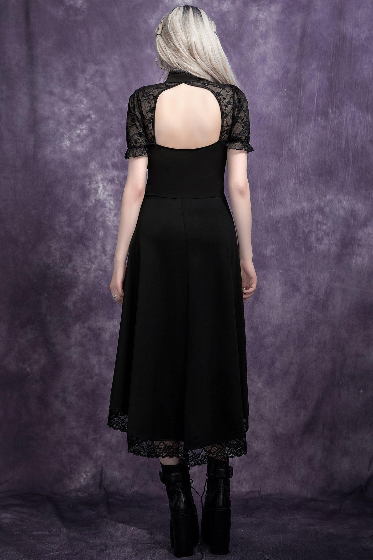 Bareback Lace Gothic Dress