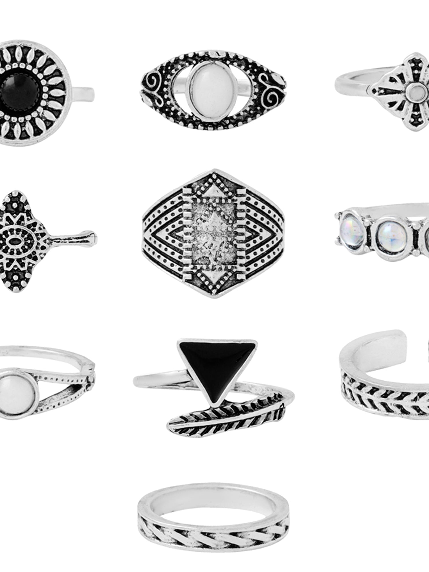Boho Style Knuckle Stack Finger Ring