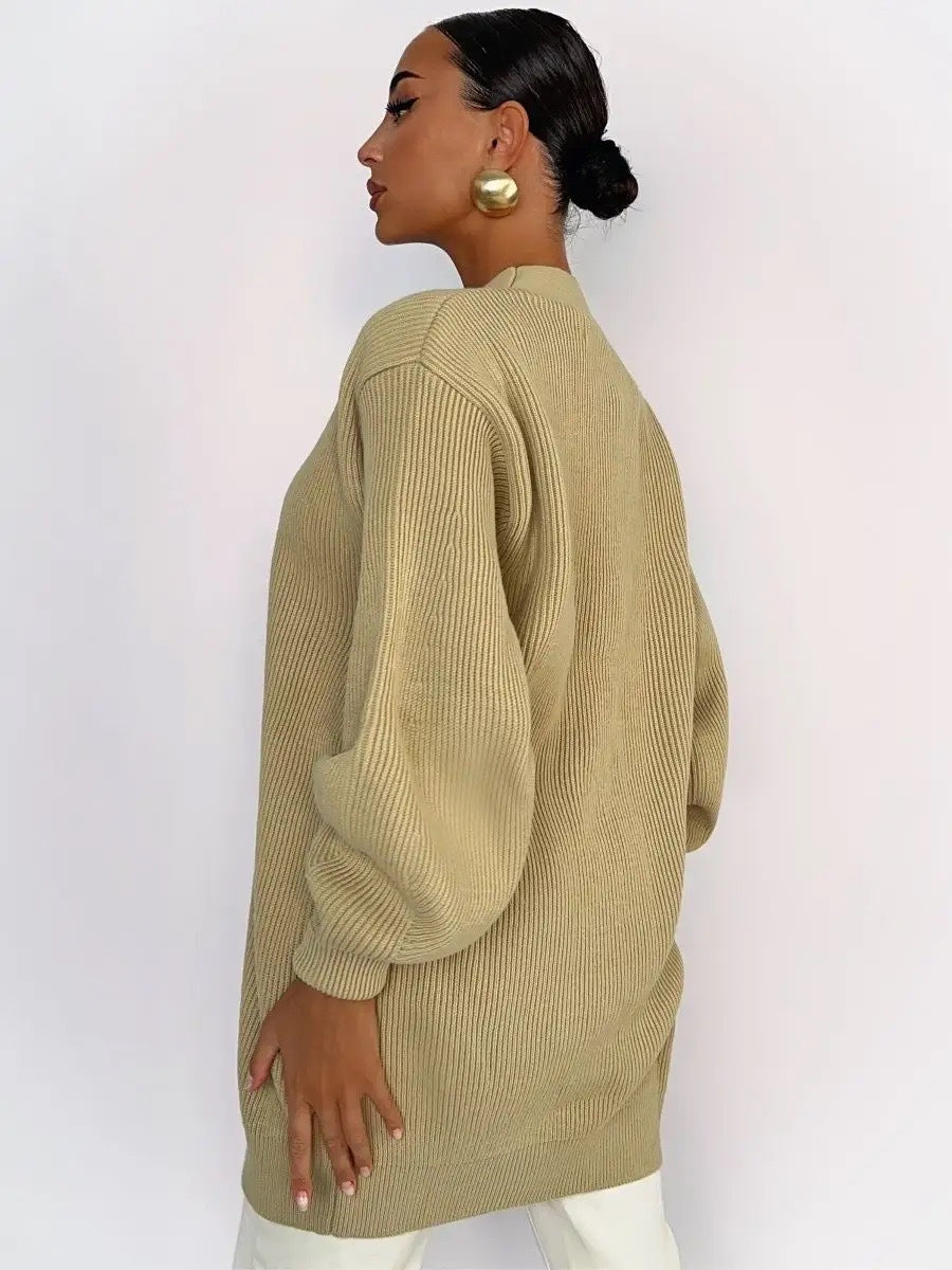 Simple Relaxed Knit Cardigan