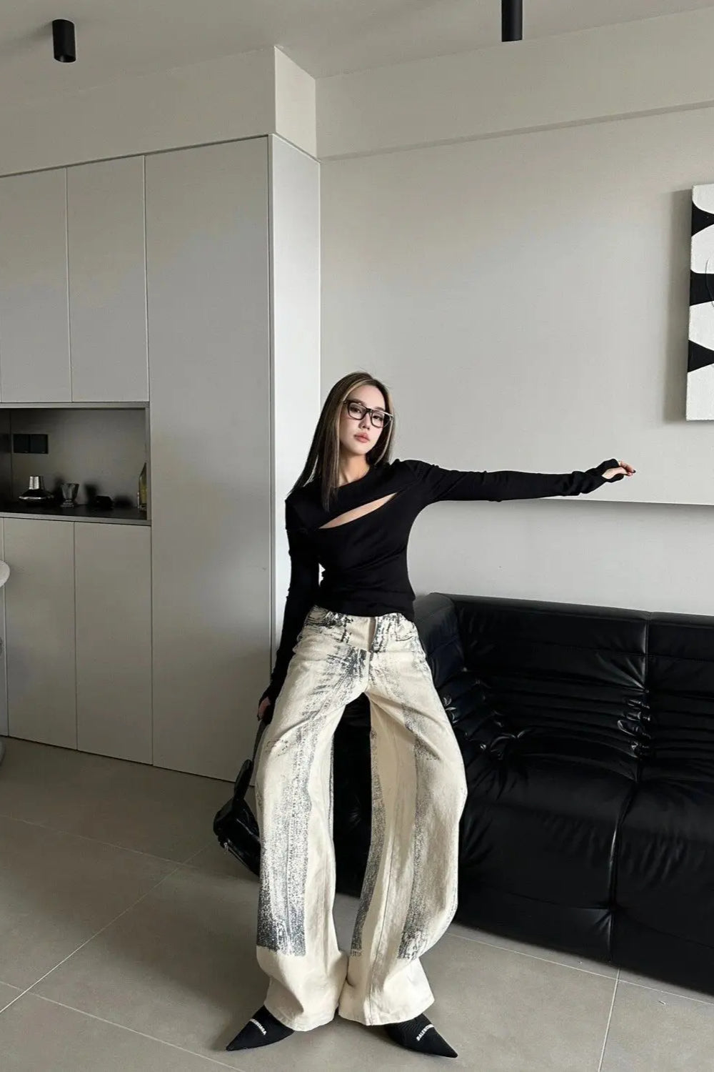 Straight Tie Dye Vintage Jean