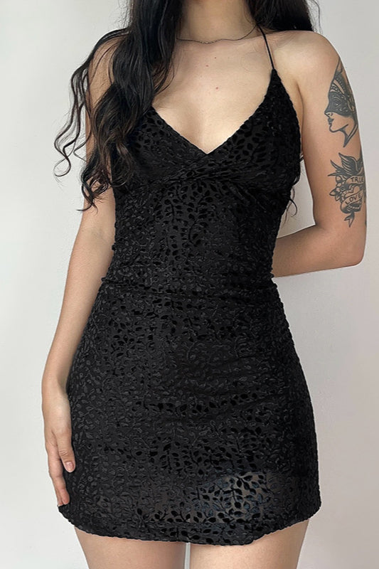 Transparent Backless Gothic Dress