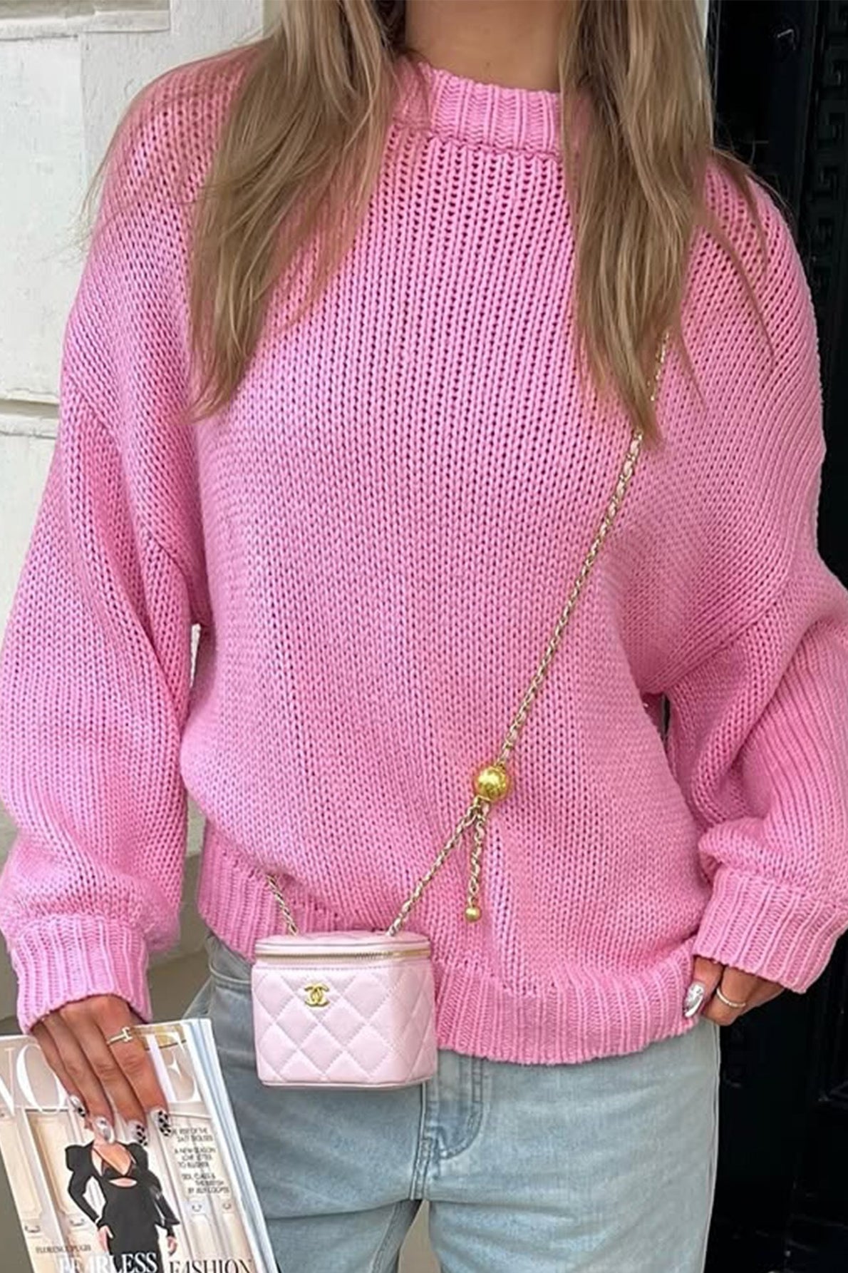 Basic Crew Neck Layered Sweater