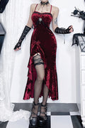 Graceful Ruffled Gothic Dress