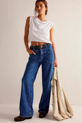 Vintage Washed Wide Leg Jean