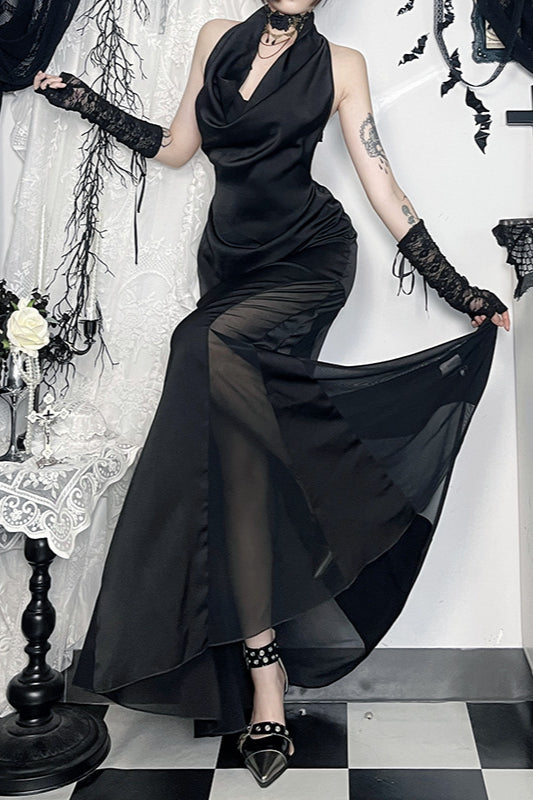 Alluring Halter Gothic Dress