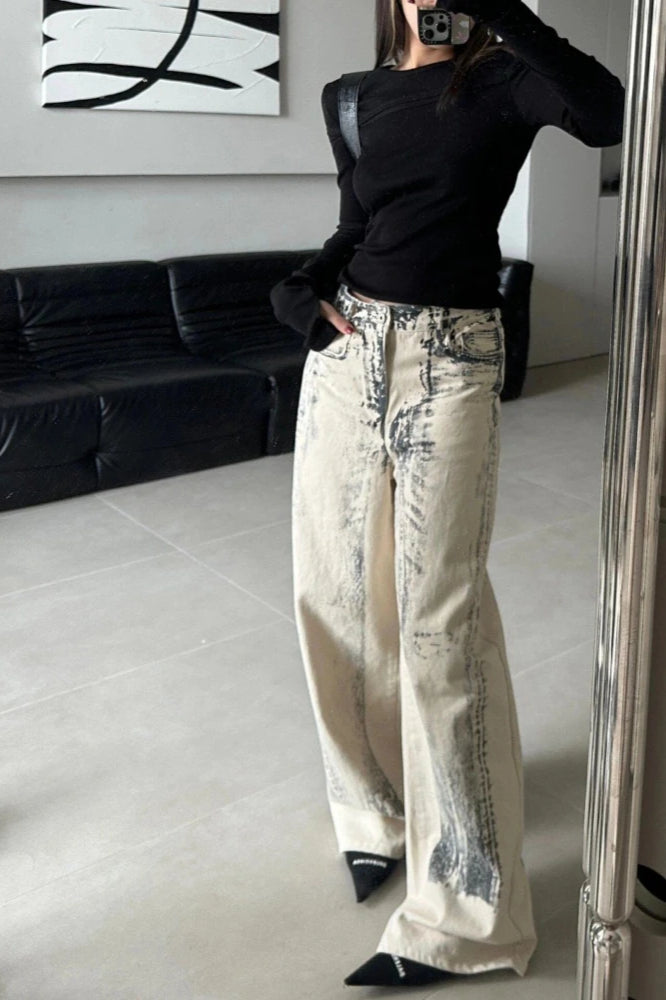 Straight Tie Dye Vintage Jean